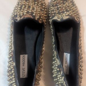 Steve Madden Gold Studded Women's Shoes